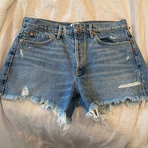 Agolde denim shorts size 30